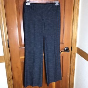 Ann Taylor Dark Chambray Wide Leg Dress Pant Sz 2